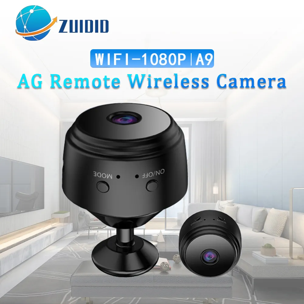 A9 مصغرة كاميرات مراقبة مع wifi 1080 وعاء HD مصغرة الكاميرا الاستشعار للرؤية الليلية كاميرا الفيديو مراقبة الفيديو الذكية الحياة المنزلية