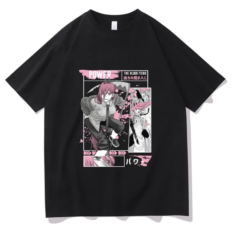 남자 T 셔츠 2023 TSHIRT 만화 체인 톱 남자 셔츠 여름 유니니스 렉스 패션 티셔츠 여자 느슨한 티 탑