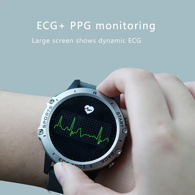 EKG + PPG Akıllı İzle Erkekler Kadın Akıllı Bileklikler Kalp Hızı Kan Basıncı Monitörü IP68 Su Geçirmez Kan Oksijen Smartwatch PK DT78 H9 H02 L8 L7