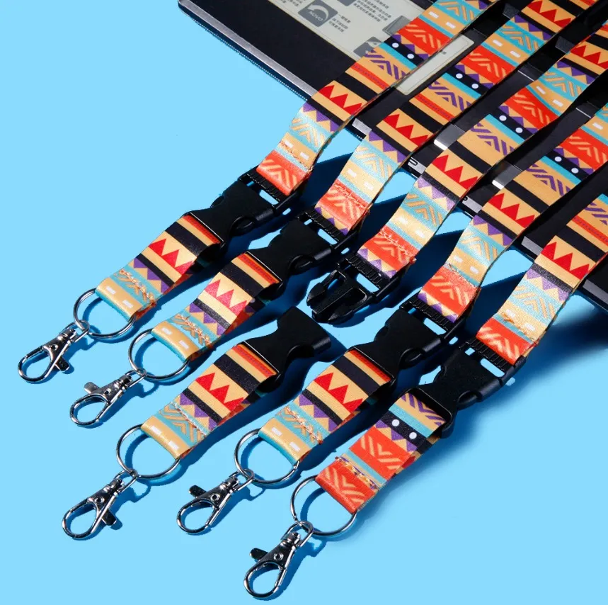 Modehals färgglad mobiltelefon hängande rep certifikat lanyard strap id korthållare tillbehör remmar