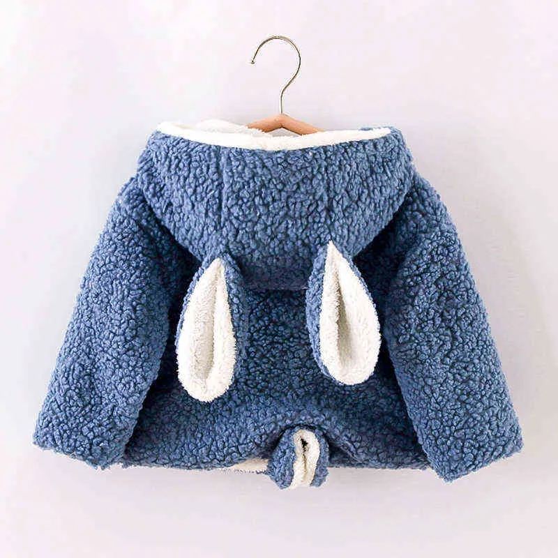 Baby Girls Jackets Spring Autumn Wool Hoodie For Baby Children Warm Outerwear Toddler Boys Clothes Children Coat Girl Jackets J220718