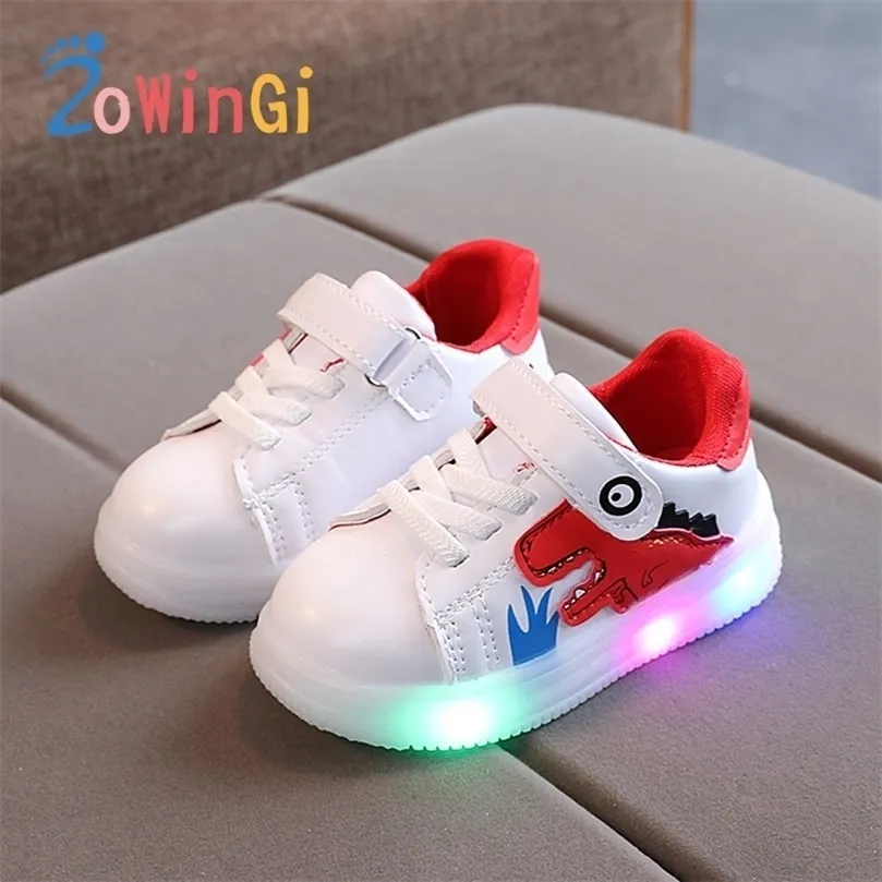 Ukuran 2125 sneakers bersinar bayi sepatu kasual anakanak menyala anak lakilaki bercahaya olahraga imm 220611