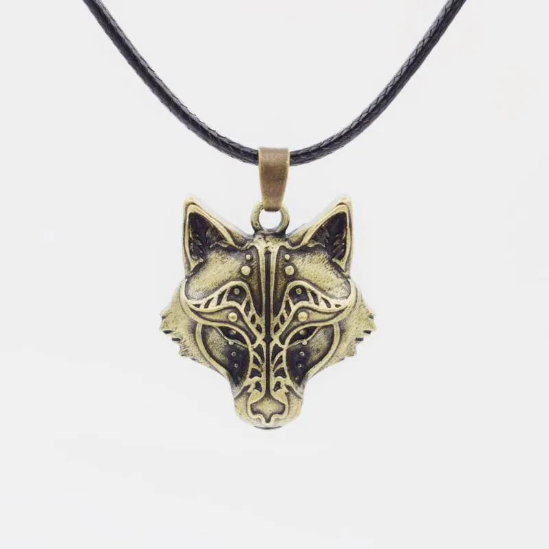 Цепочки Sanlan Мужской селтикс Wolf Heart Couples Ожерелья для животных друзей или ювелирные украшения