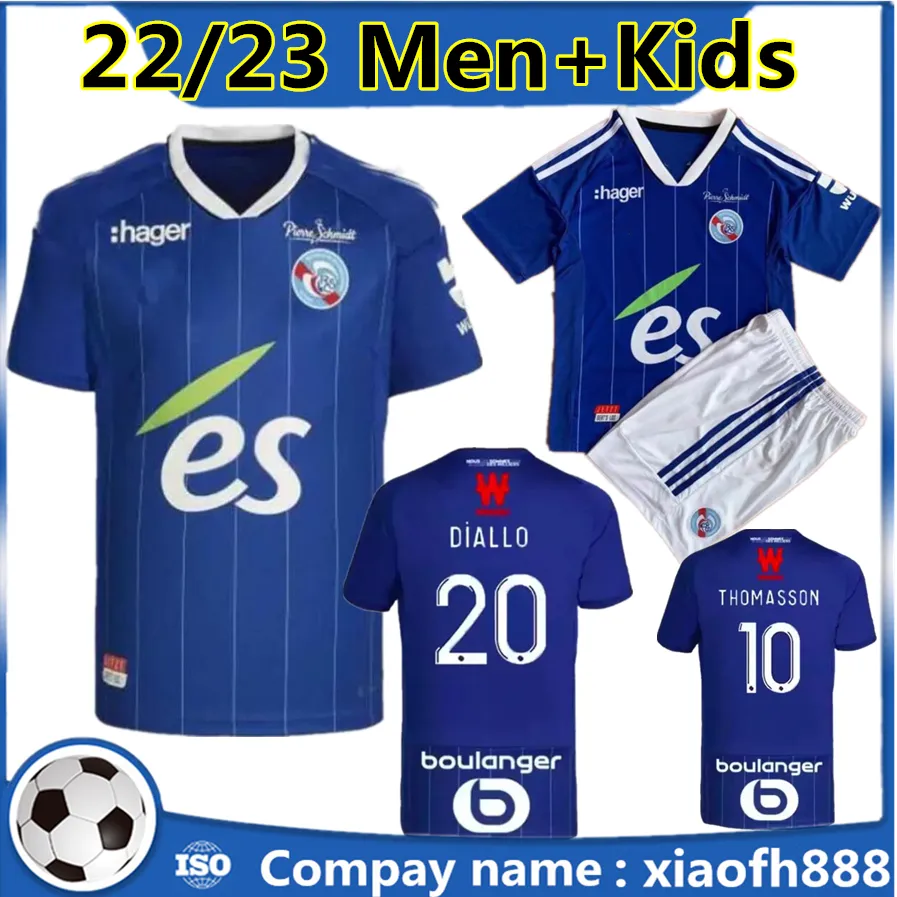 New 2022 2023 Strasbourg Home Soccer Jerseys 22 23 Maillot De Foot