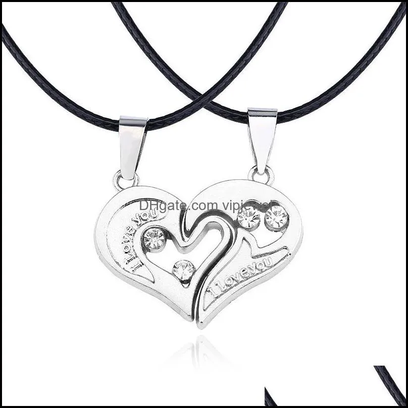 yin yang pendant necklaces couples paired necklaces valentine`s gift for lovers couples jewelry women men necklace vipjewel