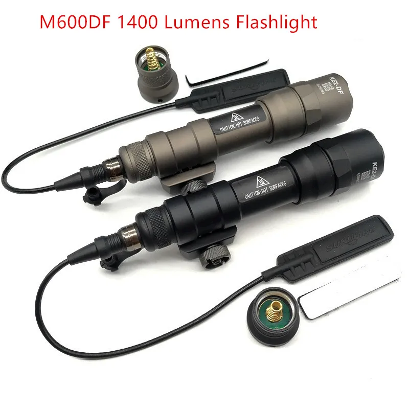 Tactical Flashlight M600DF 1400 Lumens Surefir Scout Light Softair Mount Hunting Light SOTAC