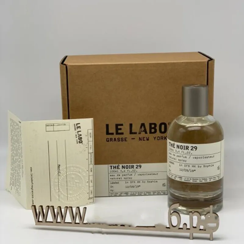 أحدث Le Labo Neutral 9 النكهات العطور 100ml Santal 33 Bergamote 22 روز 31 The Noir 29 مصمم العلامة التجارية EAU De Parfum Fragrance طويلة الأمد تسليم سريع