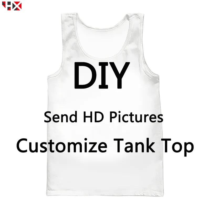 DIY Personalized Design Tank Top Men Women 3D Printed Own Picture Star Singer Anime Cartoon Casual Style Vest Tops X244 220706