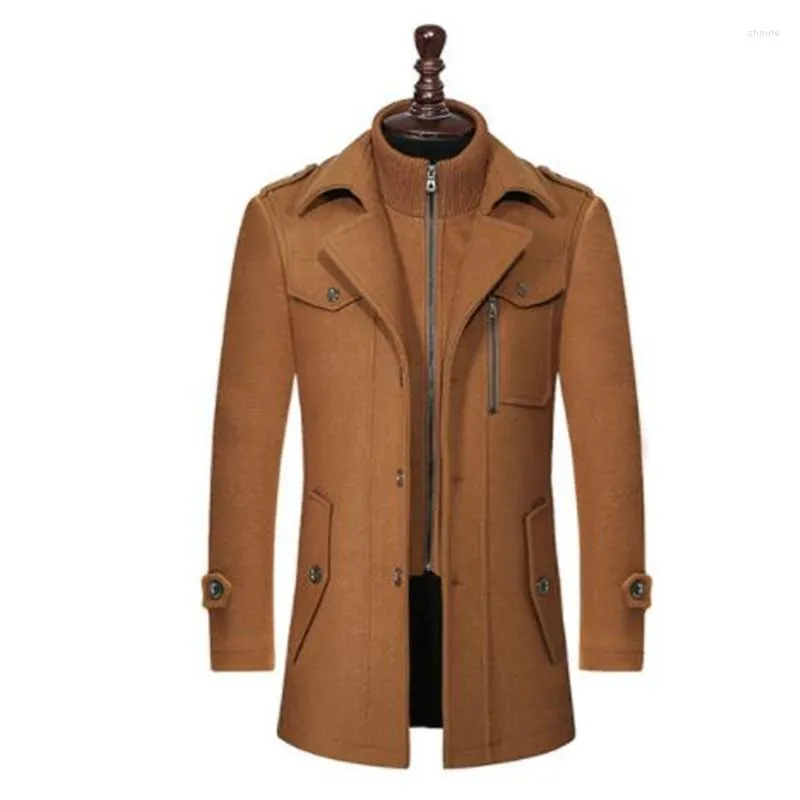Casaco de lã de inverno jackets fit slim fashion lowearwar homem quente jaqueta casual sobretudo ervilha plus size m-xxxl