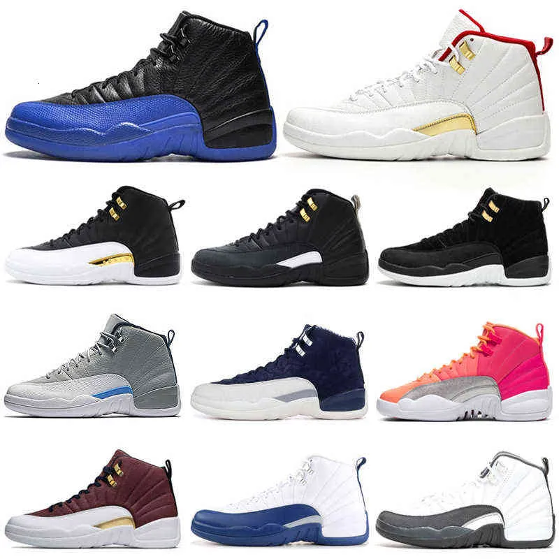 ciemnoszary reverse Taxi Jumpman 12 12s Men Outdoor Buty Game Royal Playoffs Bordeaux Wings Mens Treners Sports Sneaker 7-13