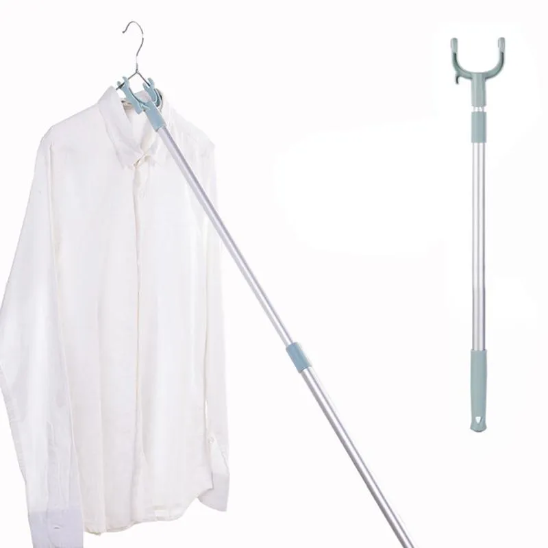 Shower Curtains Pole Telescoping Closet Rod Hook Garment Clothes