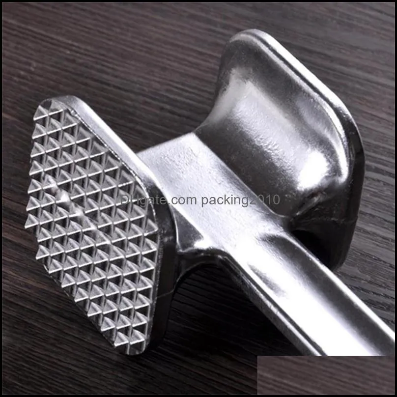 Metal Aluminum Meat Hammer Tenderizer Steak Beef Pork Chicken Mallet Kitchen Tool High Quality 6jh C R