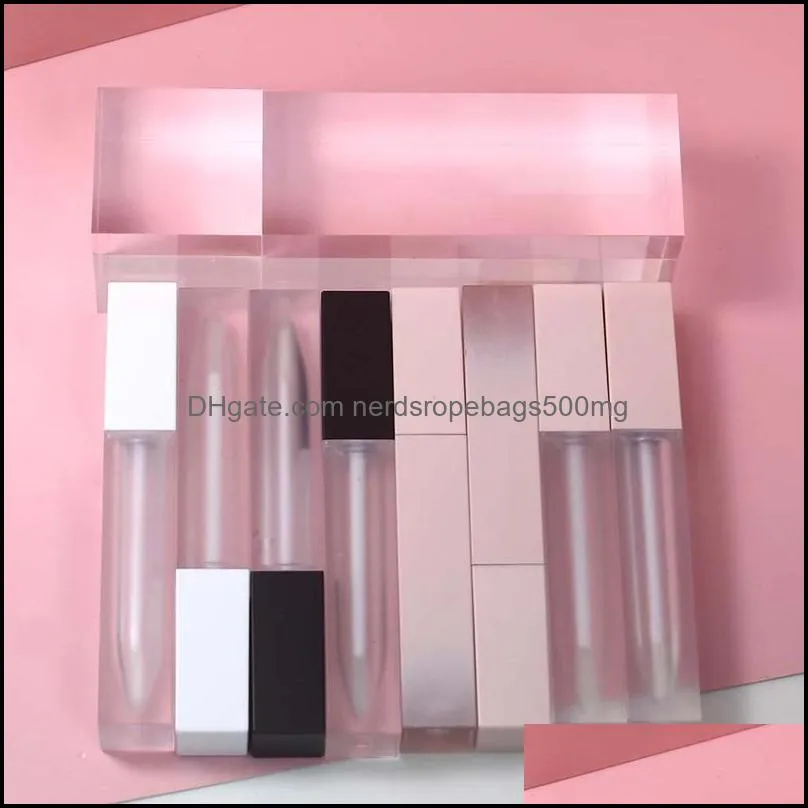 7ml Lip gloss Plastic Bottle Containers Empty Clear/Frosted Lipgloss Tube Eyeliner Eyelash Container