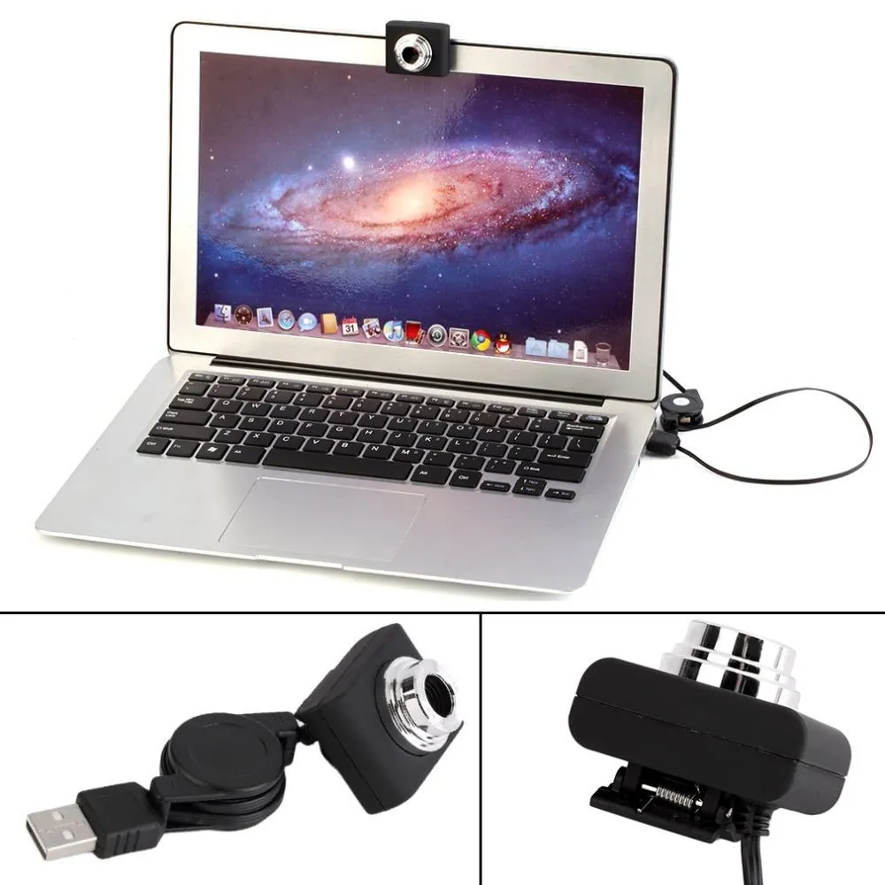 USB 30M Mega Pixel Webcam Videocamera Web Cam per PC Notebook Clip in tutto il mondo