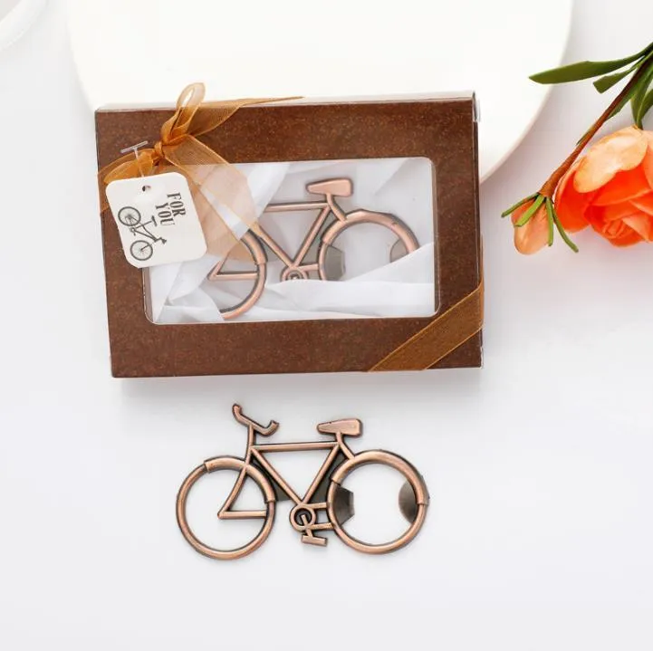 Copper Bicycle Bottle Opener Vintage Bike Beer Openers Metal Kitchen Openers For Cycling Lover Wedding Favor Party Gift SN4897