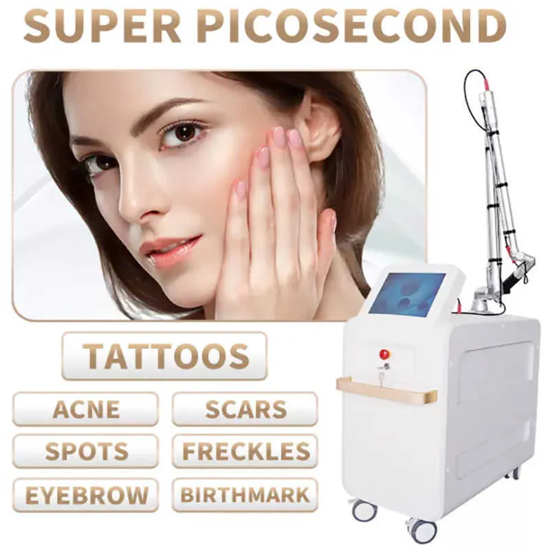Salon Pico Laser 755nm Focus Lens Array Picosecond Tattoo Removal Lentiggine Spot Pigmentazione ringiovanimento della pelle attrezzature di bellezza