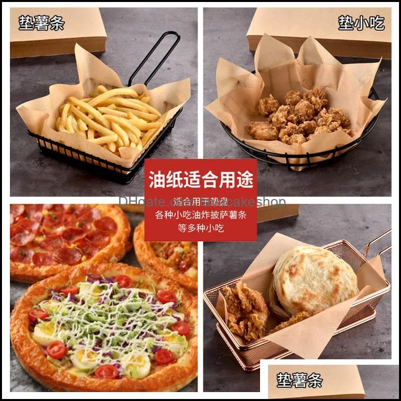 Food Blotting Paper Pad French Fries Hamburger Bake Fried Food Packaging Paper