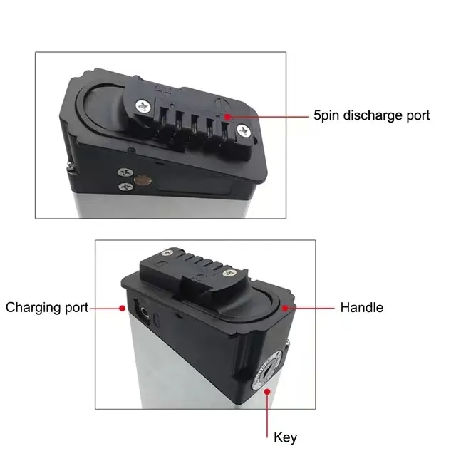 Zusammenklappbarer E-Bike-Akku für ENGWE EP-2 PRO ENGINE PRO Elektrofahrrad 48 V 12,8 Ah 14 Ah Lithium-Li-Ionen-Akku 250–1000 W