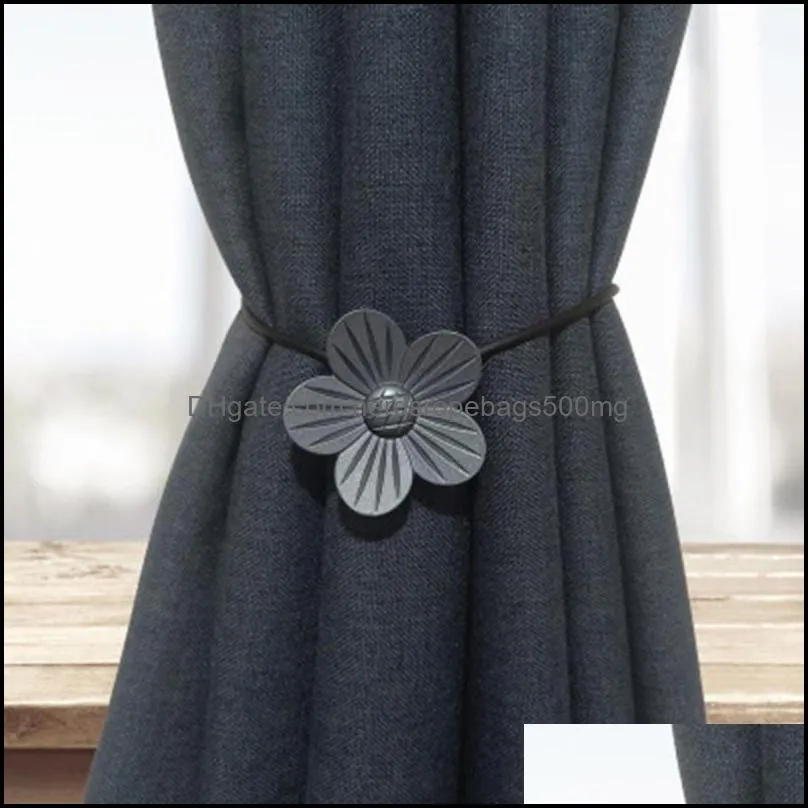 Other Home Decor Flower Shape Curtains Backrest Magnetic Curtain Ornament Tieback Magnet Buckle Simple Decorative
