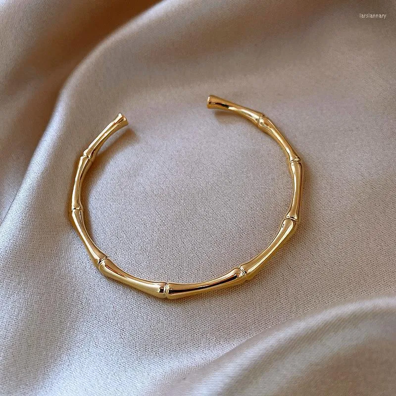 Bangle 14K vergulde modeslub open armband persoonlijkheid voor vrouwen bruidsmeisje juwelenbangle lars22