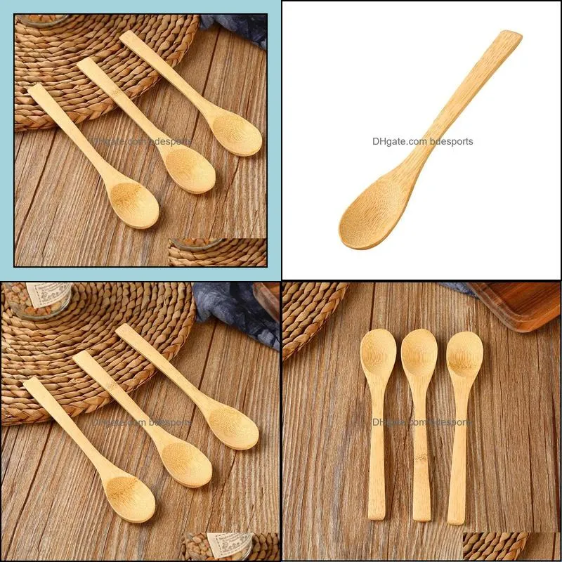 Bamboo spoon Japanese handmade jam honey tableware ice cream spoon factory direct sales