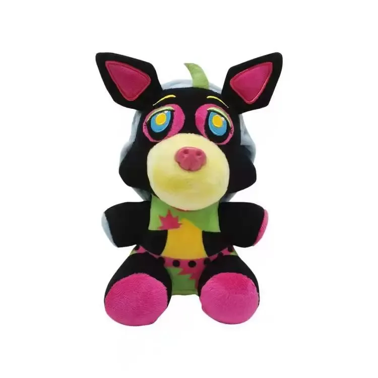 Rainbow Bear Fnaf Ar Plush Set 4 Styles Of Foxy Chica And Hippo