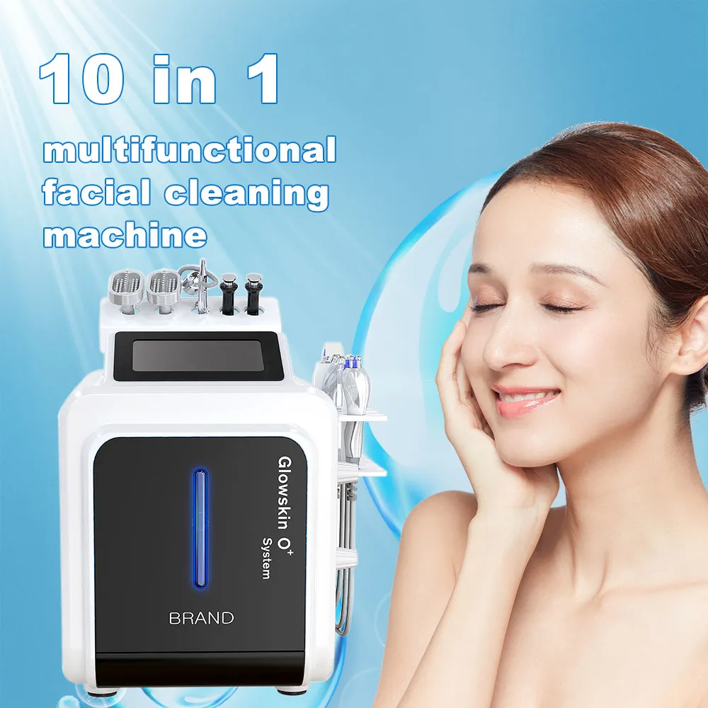 10 In 1 Hydra Dermabrasion Oxygen Facial Machine For Whitening And