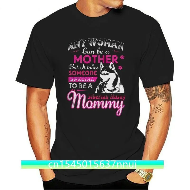 Забавная мужская футболка женская новинка футболка сибирский хаски мама рубашка крутая футболка 220702
