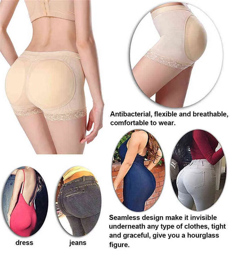Womens Padded Underpant With Butt Lifter, Booty Hip Size Enhancer