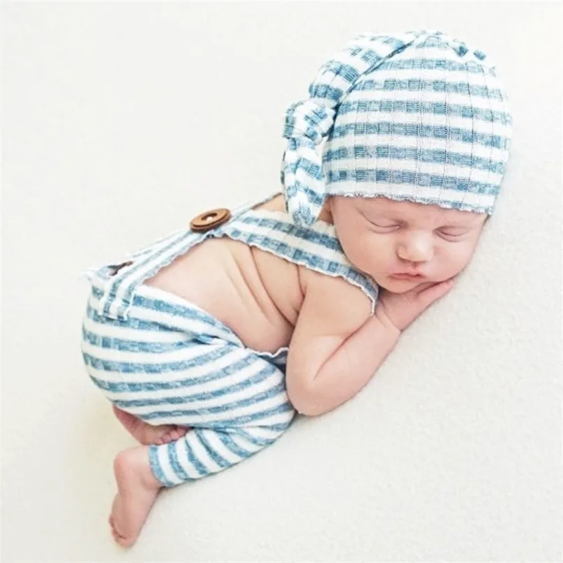 born Pography Accessories Costume Hat Born Baby Fotografia for Girls Boys Clothes Po Props 2pcs 220617
