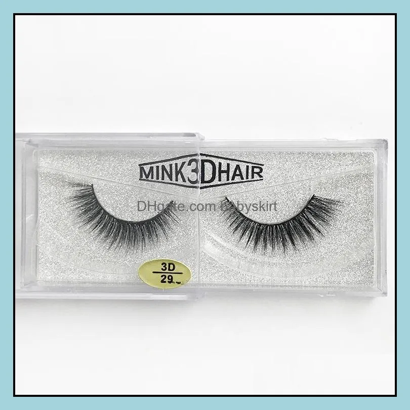 12 Style 3d Mink False Eyelashes 3d Mink HAIR False Eyelashes Three-dimensional Long Thick Lashes Mink Lashes DHL free shipping