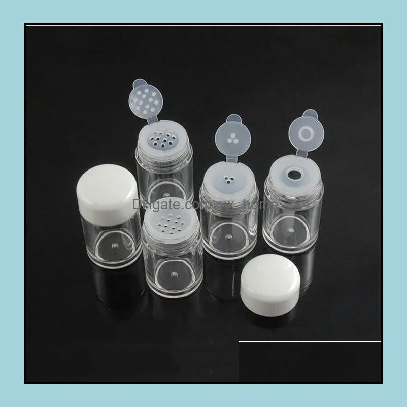 cosmetic bottle mini transparent plastic industrial container 4 styles with holes sealing type screw cap bottles yhm66-zwl