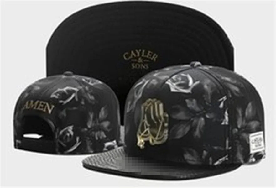 Moda 2022 Kapelusze Moda Street Headwear Regulowany Rozmiar Cayler Sons Custom Football Baseball