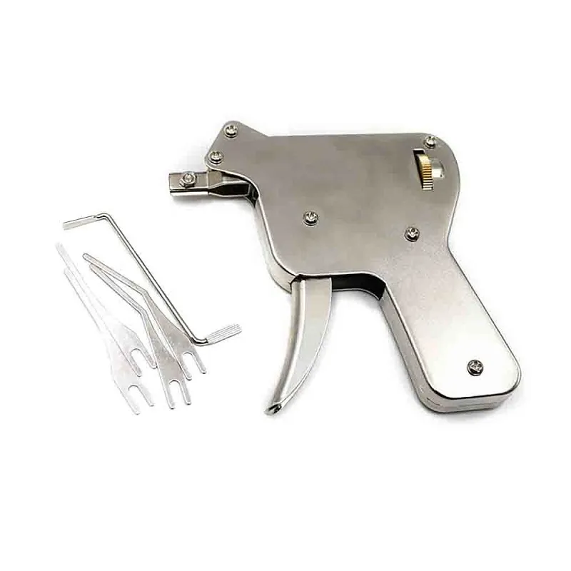 Roestvrijstalen handmatige ontgrendelingstool deuropener (UP) slotenmaker benodigdheden slot demontage pin flip key vice remover lock pick gun kit