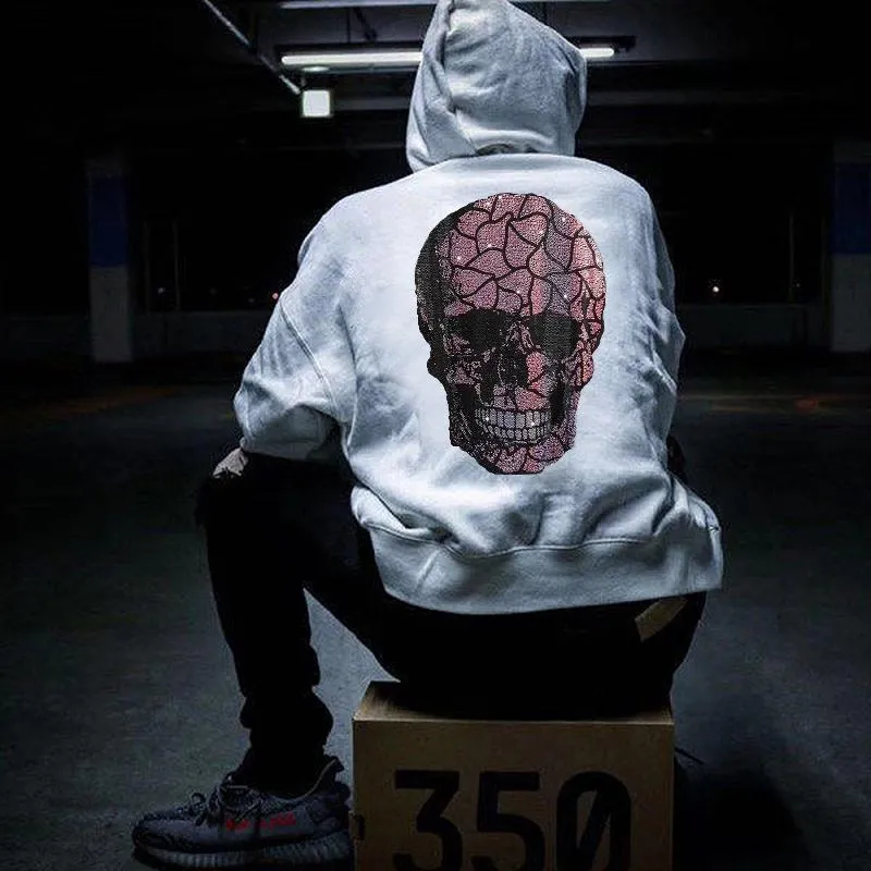 Men s Hoodies Sweatshirts Autumn Oversized Hoodie Hoody Diamond Design Winter Thick Long Sleeved Hip Hop Streetwear Pullover Swe