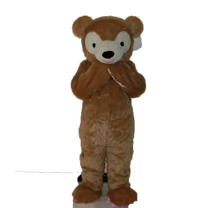 Stage Fursuit Simpatico orso bruno Costumi mascotte Carnevale Regali di Halloween Unisex Adulti Fantasia Giochi di società Outfit Festeggiamenti Abiti per personaggi dei cartoni animati