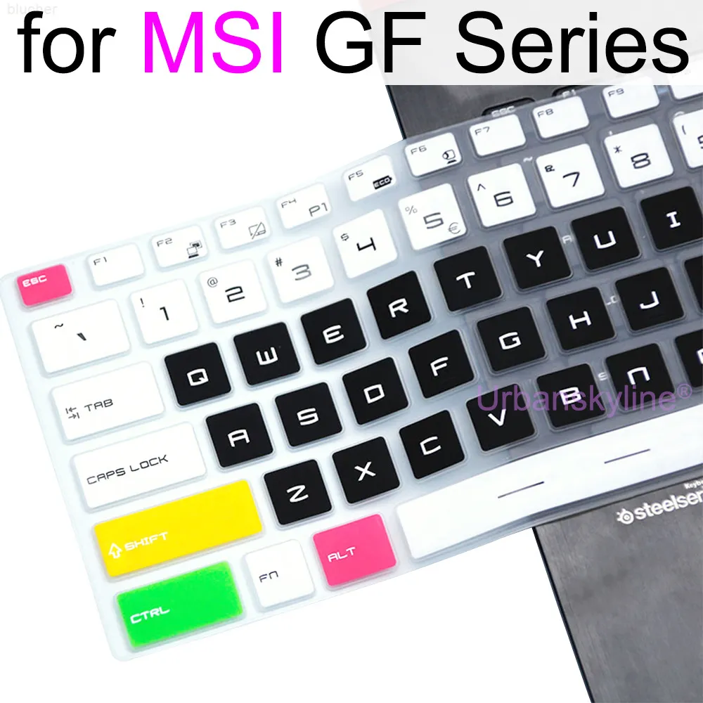 Крышка клавиатуры для MSI GF75 Thin GF65 Thin GF63 GF72 GF72VR GF62 GF62VR GF66 GF76 Gaming Silicone Protector Scoer Accessories J220715