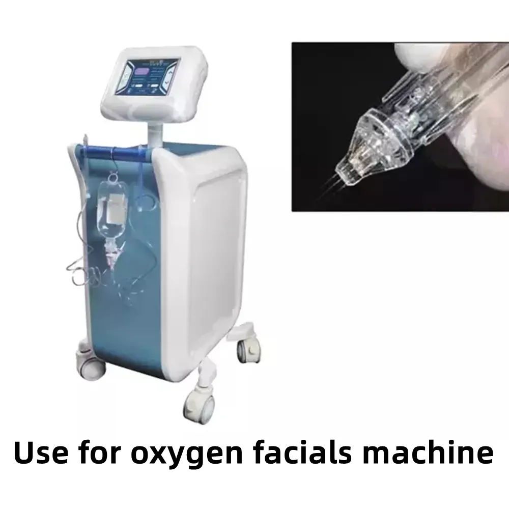 Beauty Items Water Oxygen Jet Peel Handpiece Triple Nozzles Clear Sprayer Pen for Face Treatment