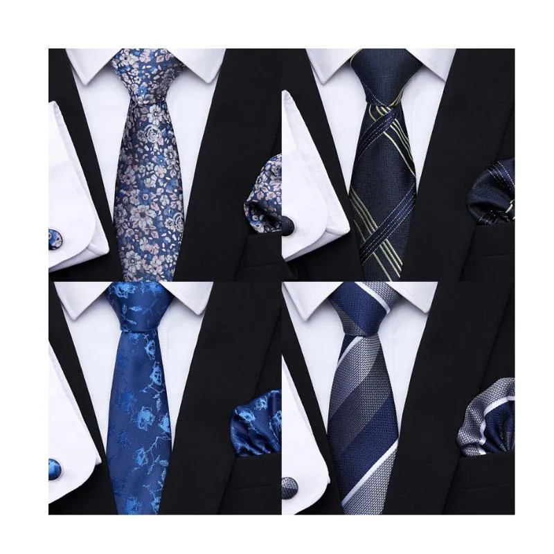 Bow Binds hohe Qualität 7,5 cm2022 Krawatte Taschentuch Pocket Squares Manschettenknall -Set Clip Kurzkleidungszubehör Männlicher Tupfen Dotbow