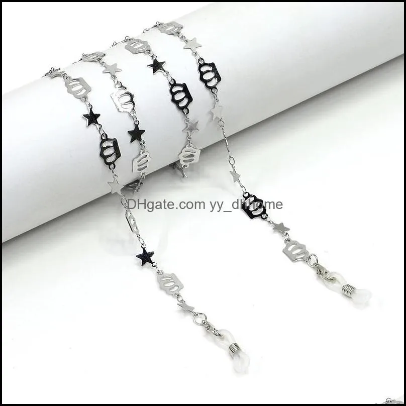 necklace strap fashion stainless steel glasses chain lanyards holder anti-lost rope gold eyeglasses chain