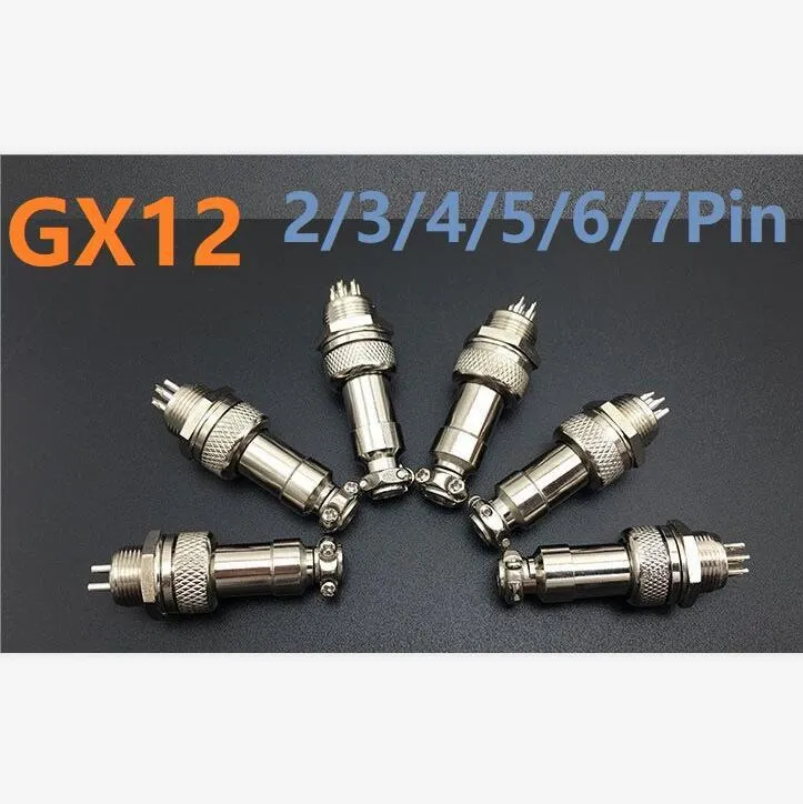 Altri accessori per l'illuminazione 1 set GX12 maschio femmina 2/3/4/5/6/7 pin 12 mm filo connettore pannello spina aviazione presa circolare spina altro