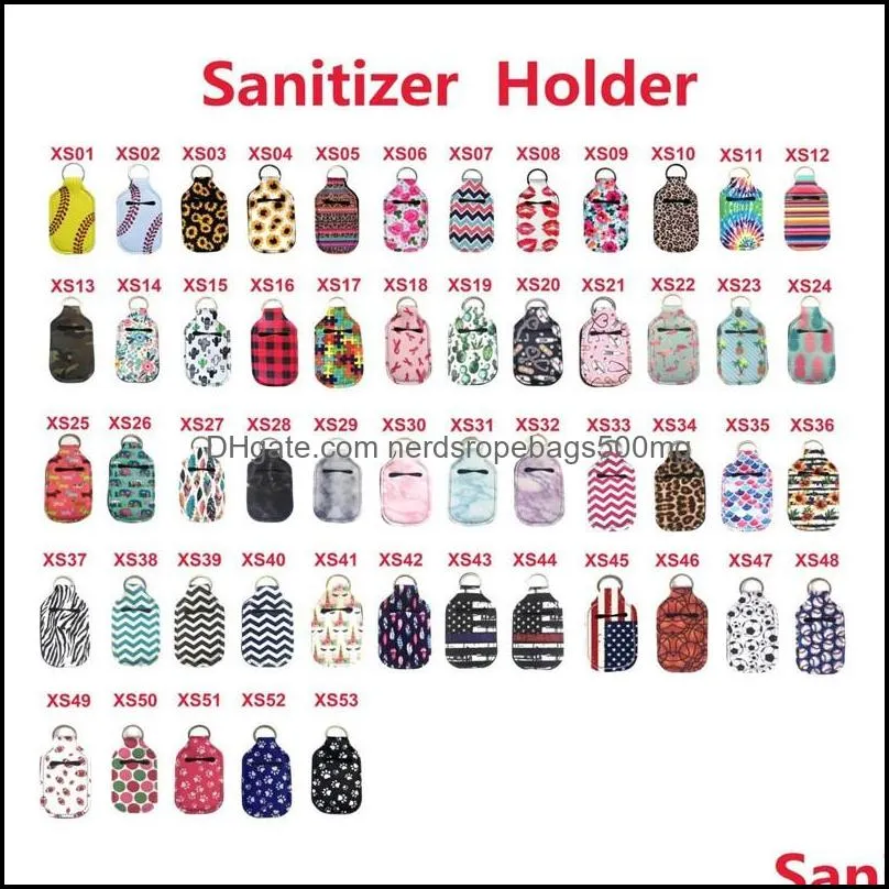 Spot hand sanitizer bottle holder 30ML RTS portable diving material perfume holder sanitizer holder can be customized 312 R2