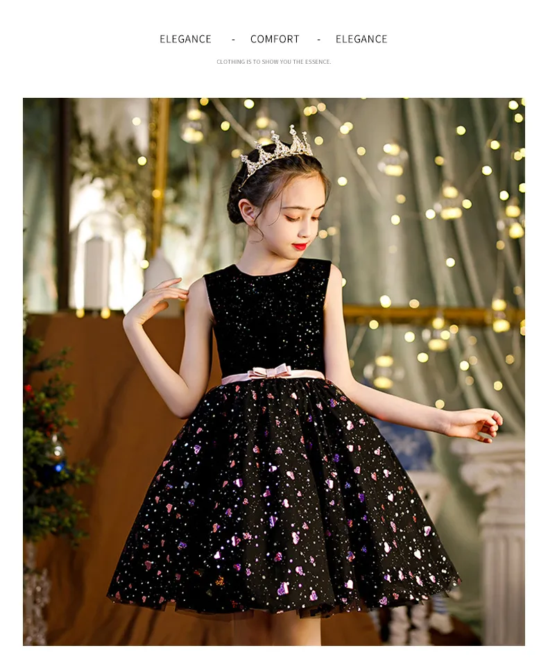 green emerald velvet dress Cotton Sequin Western Cowboy Dress Black