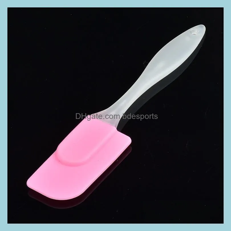 Bake Gadget Silicone tools Soft Spatula Cake Butter Cream Scraper High Temperature Eco-friendly Flat Kitchen Baking Tool DH8511