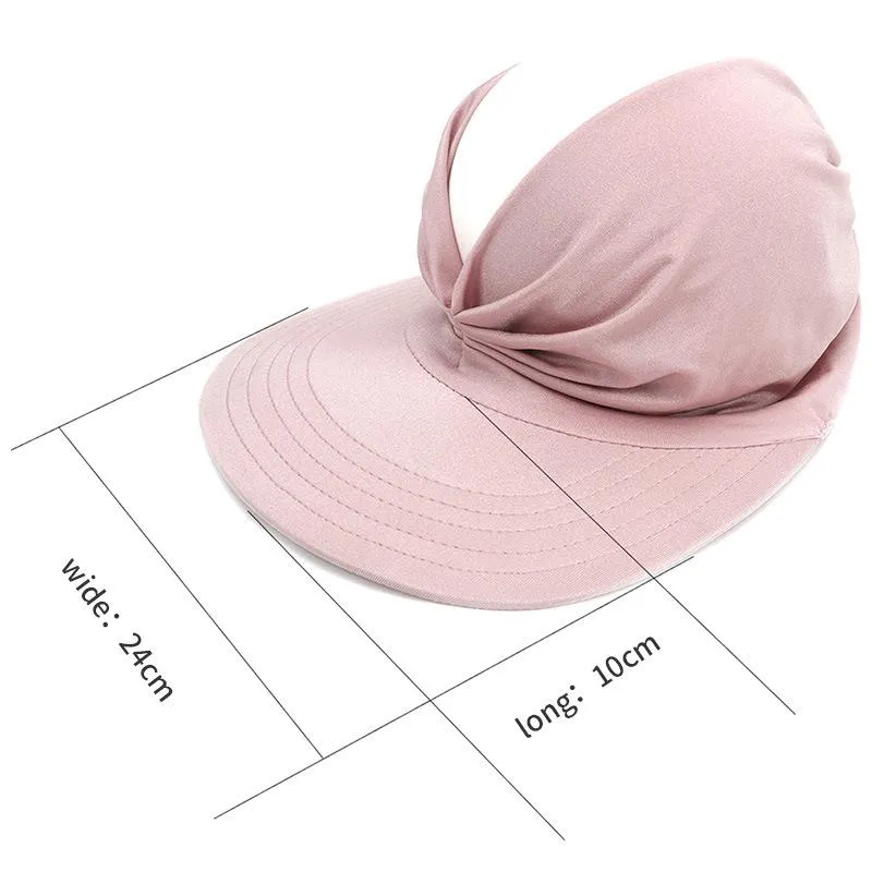 Other Home & Garden 2022 Flexible Adult Hat for Women Anti-UV Wide Brim Visor Hat Easy To Carry Travel Caps Fashion Beach Summer Sun Protection Hats