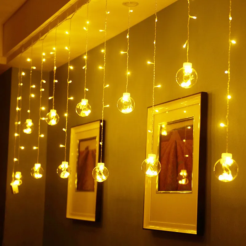 350 cm LED Dilek Topu Perde Dize Işıkları Peri Garland Işıkları Pencere Yatak Odası Düğün Yeni Yıl Noel Festivali Dekorasyon
