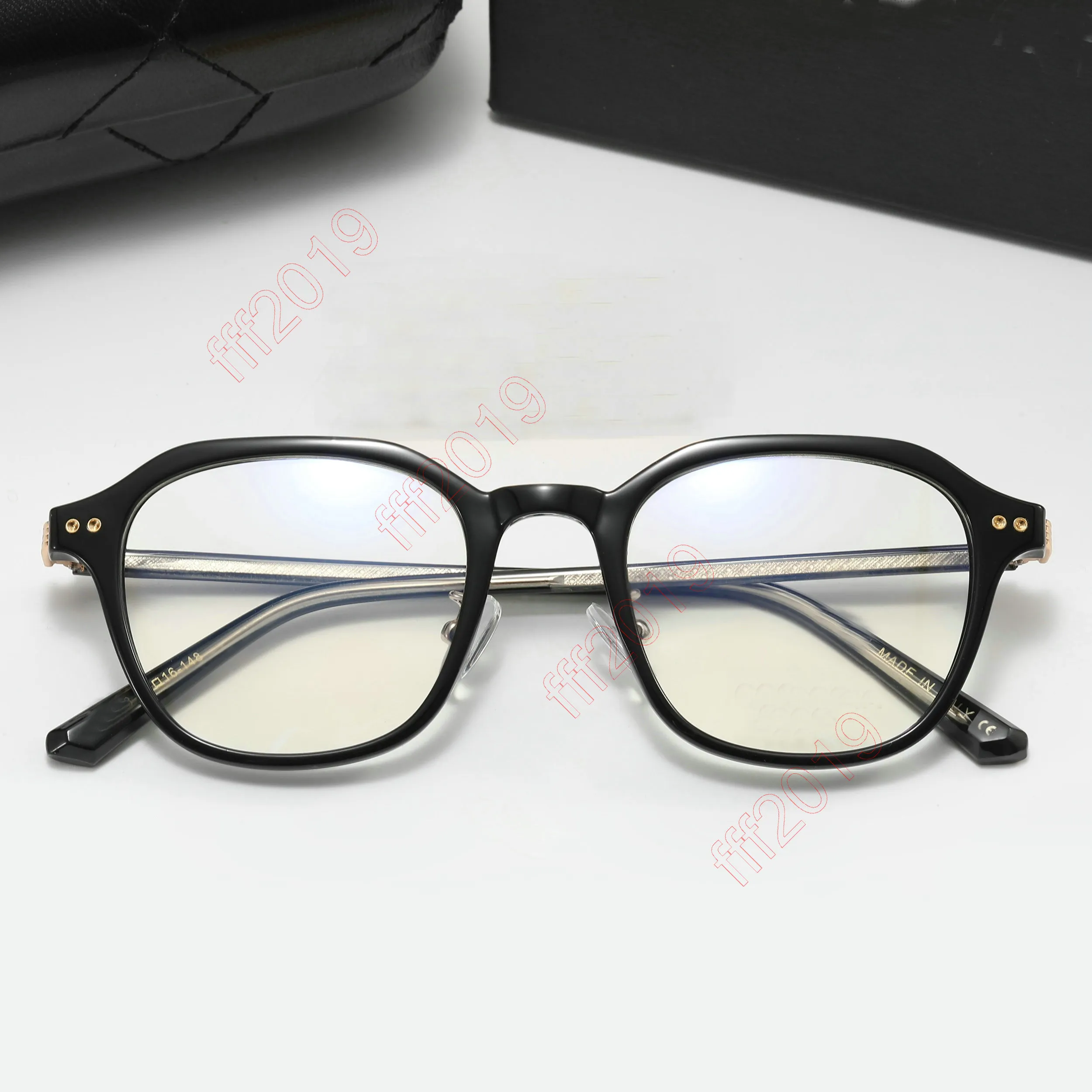 2022 Moda Marka Güneş Gözlüğü Yuvarlak Optik Gözlükler Kadın Erkekler Temizle Anti Mavi Işık Engelleme Gözlükleri Çerçeve Reçeteli Şeffaf Gösteri Çerçeveleri Unisex 88