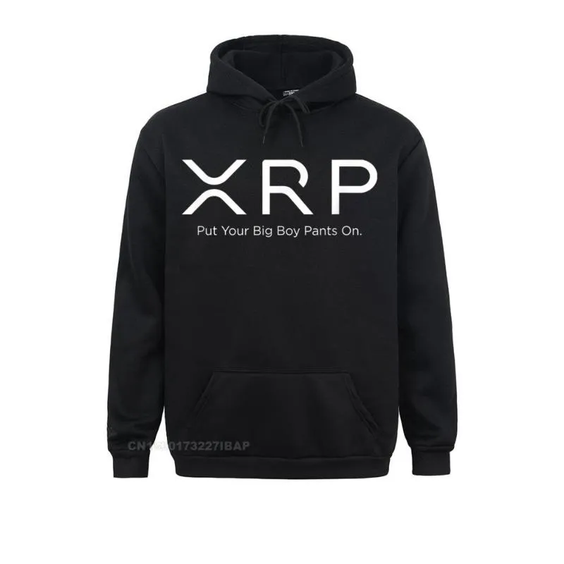 Heren Hoodies Sweatshirts XRP Rimple Crypto Valuta Grappige Zet je grote jongensbroek op verjaardag Prevalent mannelijke anime kleding