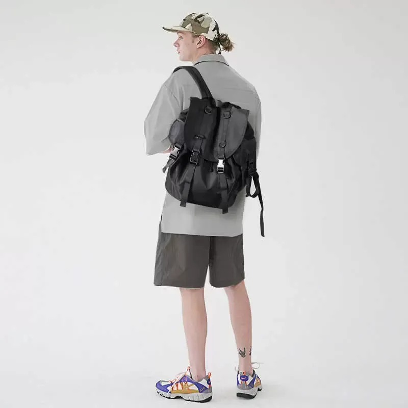 Suitcases Street Large Capacity Travel Double Shoulder Bag Backpack Men's Schoolbag Fashion Trend Women