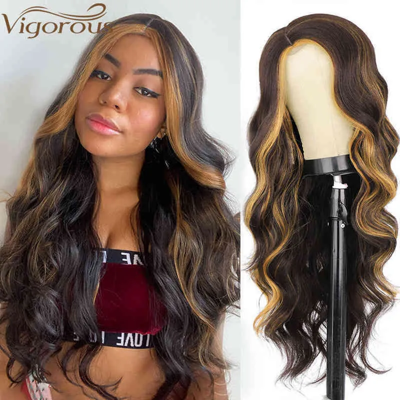 Cabelo sintético perucas cosplay sintético longo wig peruca destaque s para mulheres lado parte natural preto resistente ao calor fibra cabelo cosplay 220225